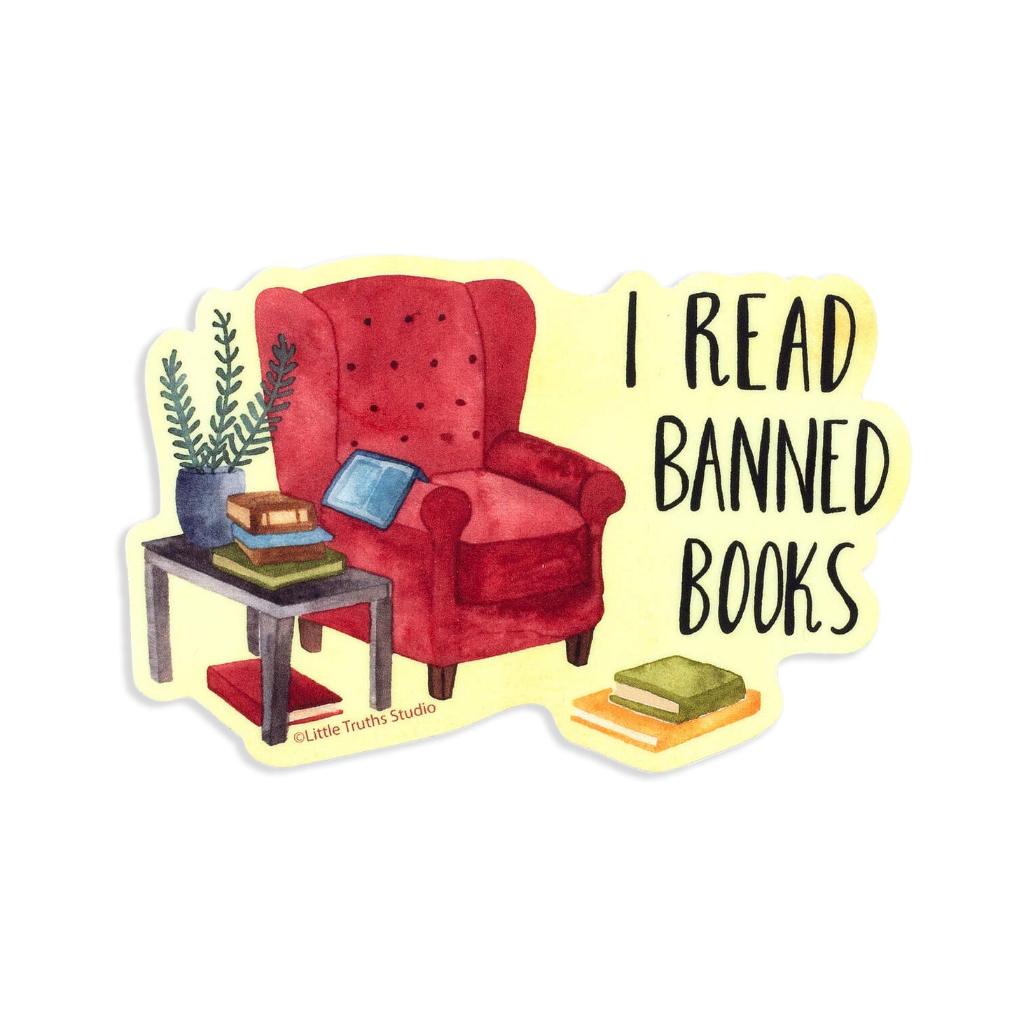 I Read Banned Books Sticker