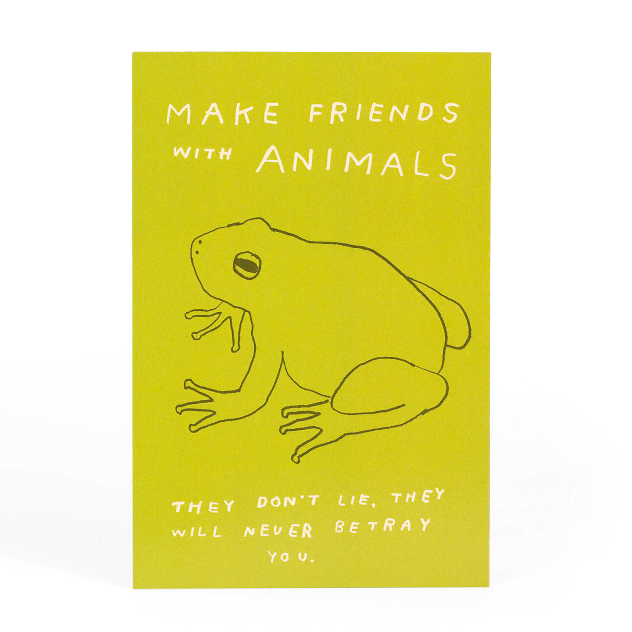 Make Friends with Animals Postcard