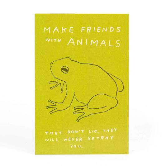 Make Friends with Animals Postcard