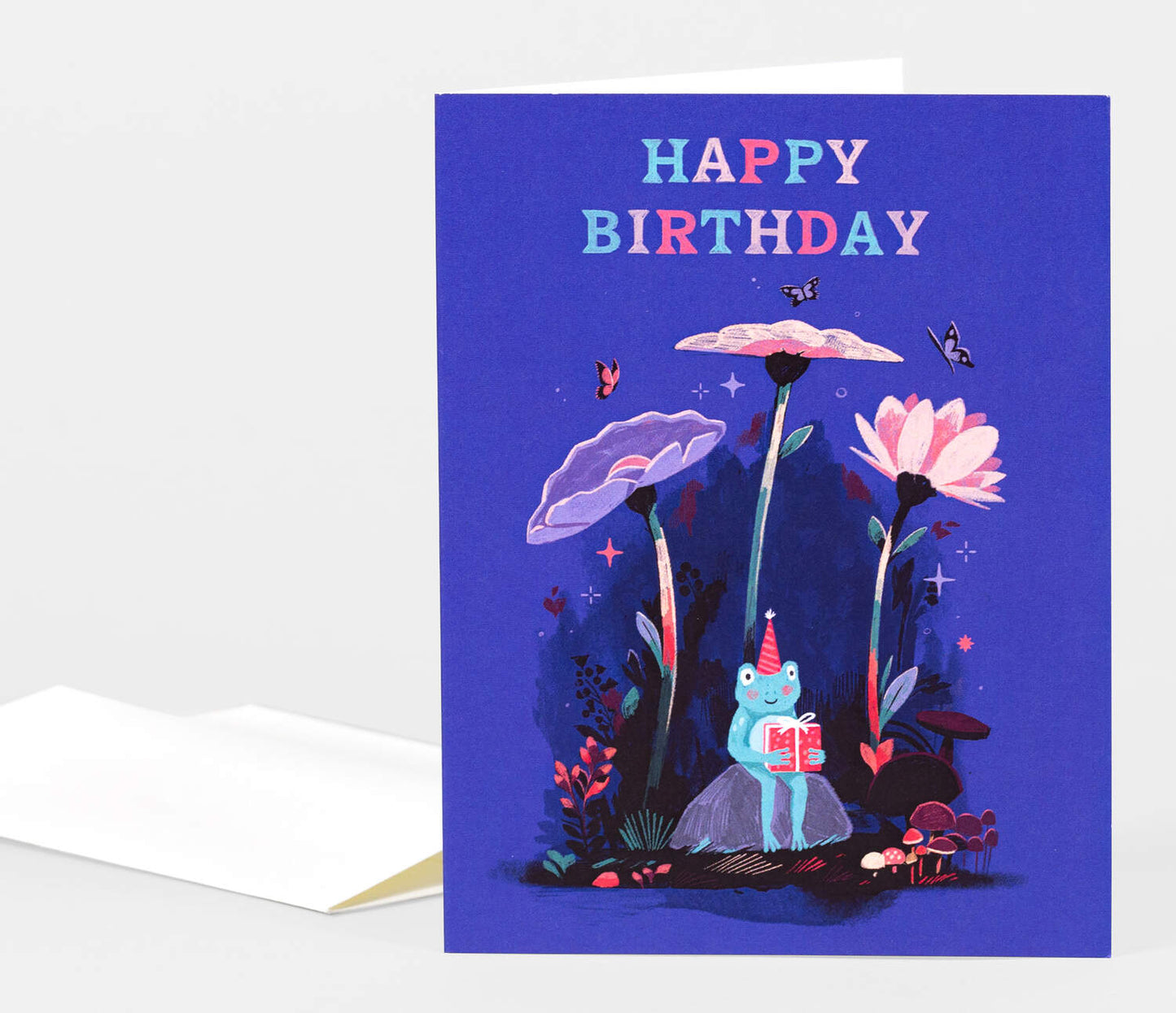 Happy Birthday Frog Greeting Card