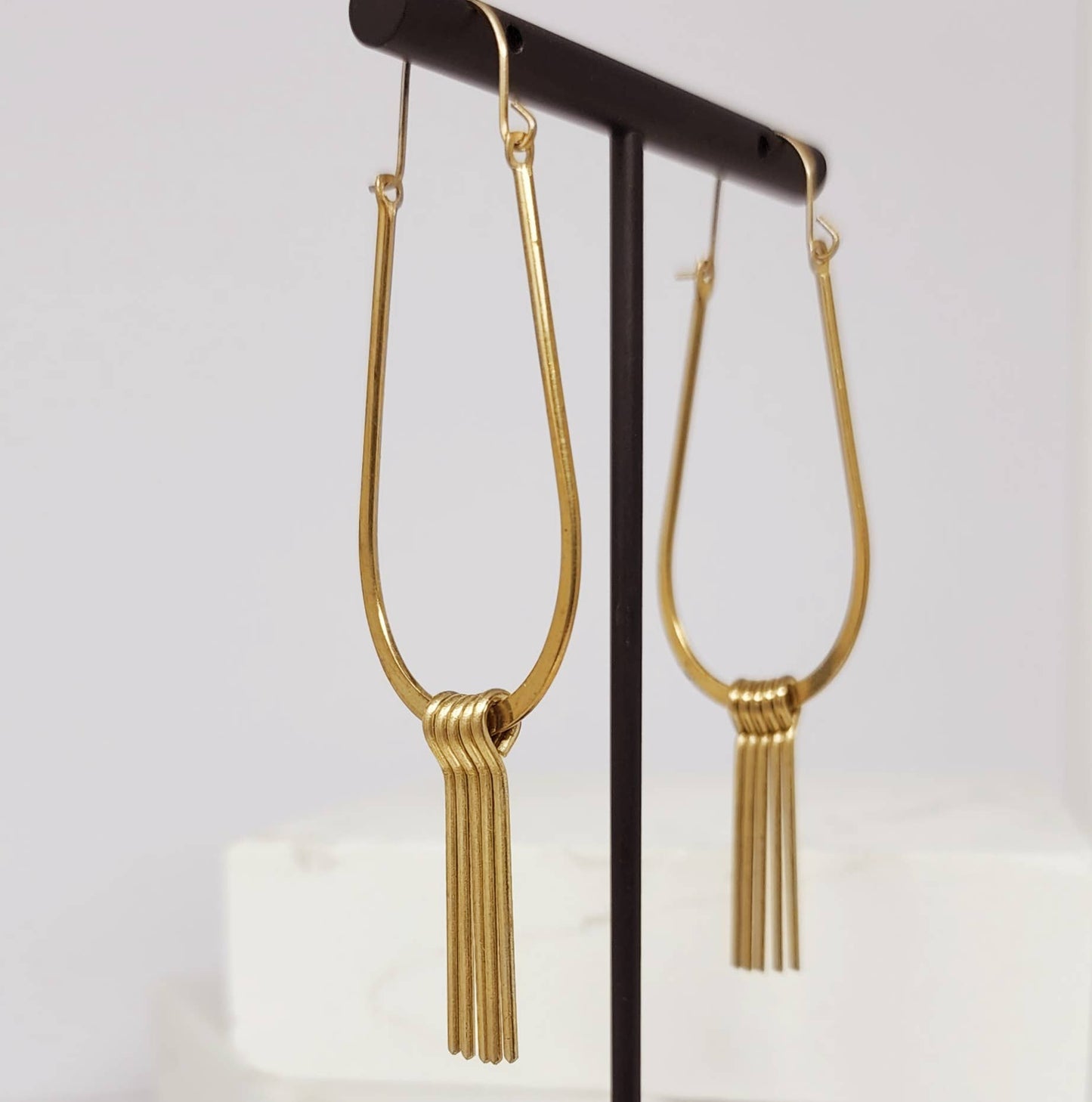 Modern Fringe Drop Earrings