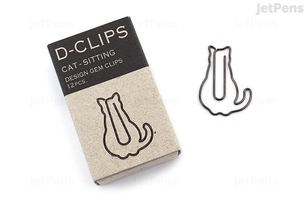 D-Clips Mini Box of 12- Sitting Cats