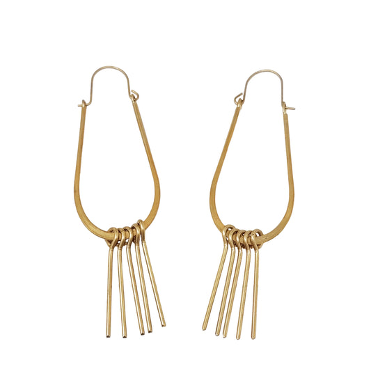 Modern Fringe Drop Earrings