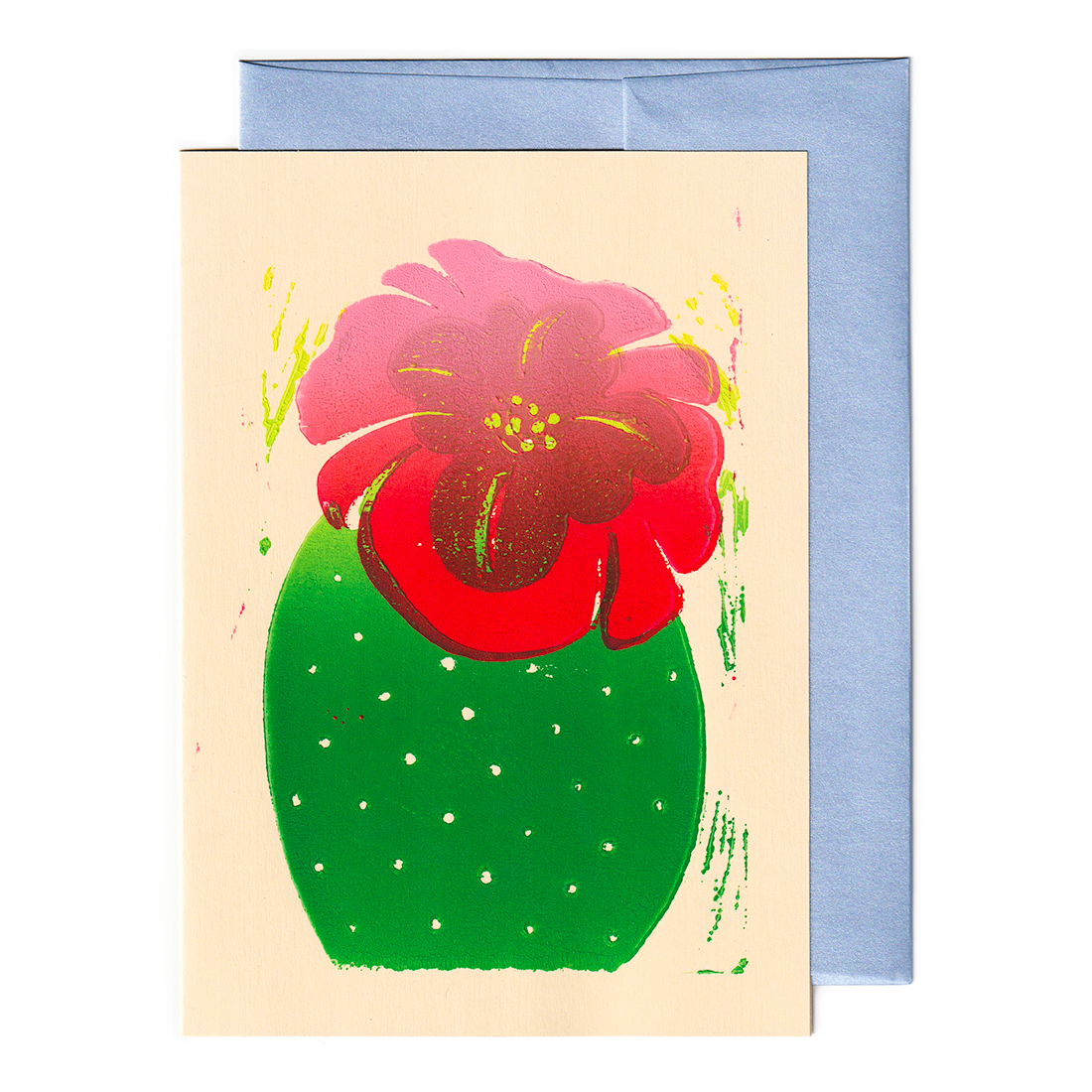 Cactus with Flower Print Card