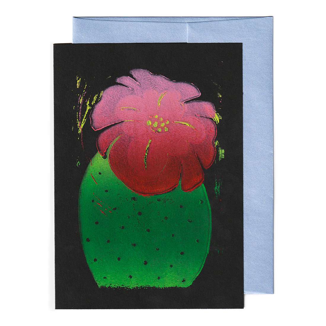 Cactus with Flower Print Card