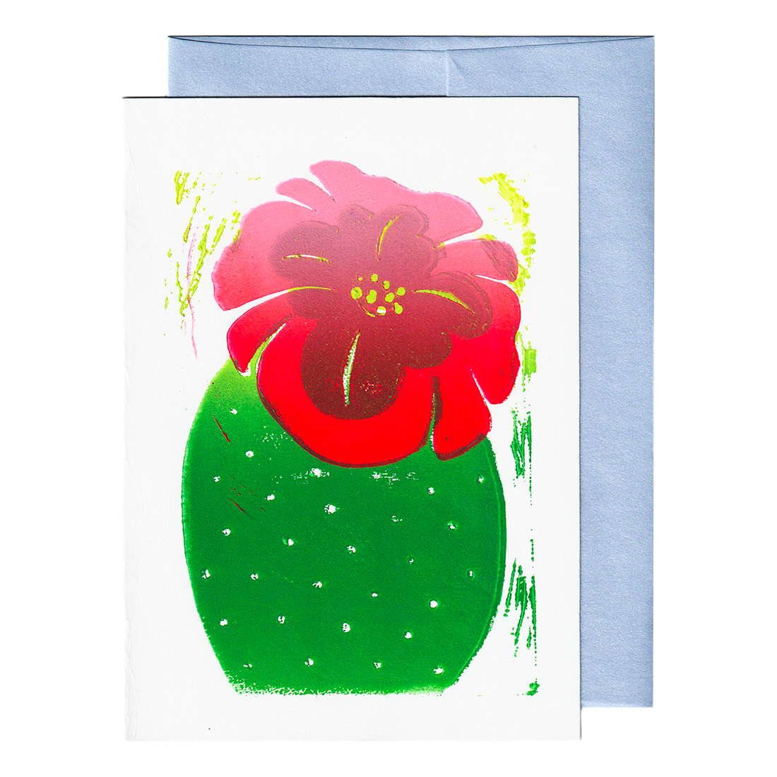 Cactus with Flower Print Card