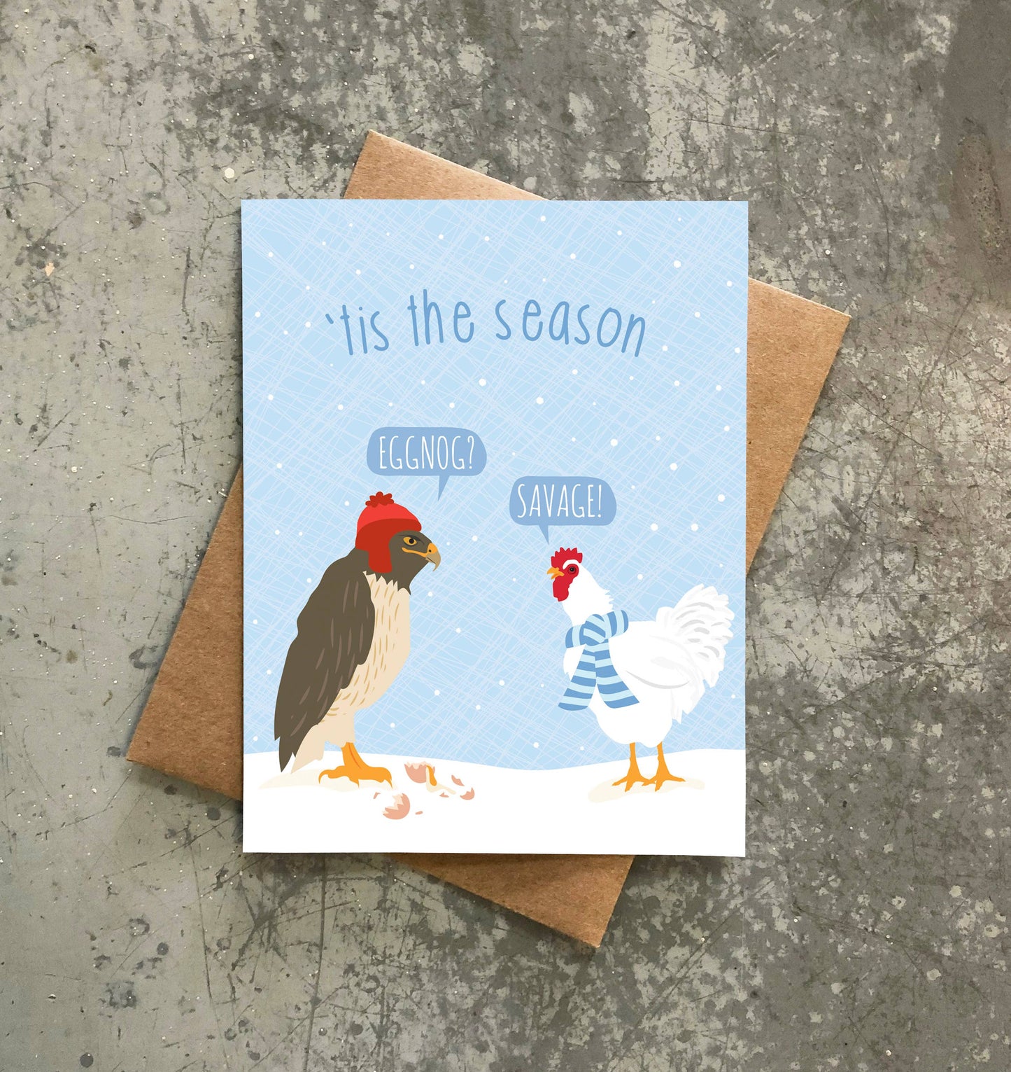 Eggnog Holiday Card