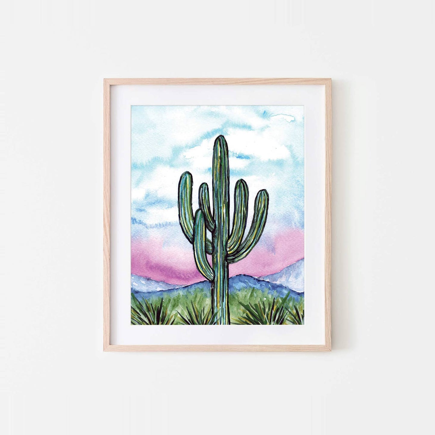 Solitary Sentry Watercolor Art Print